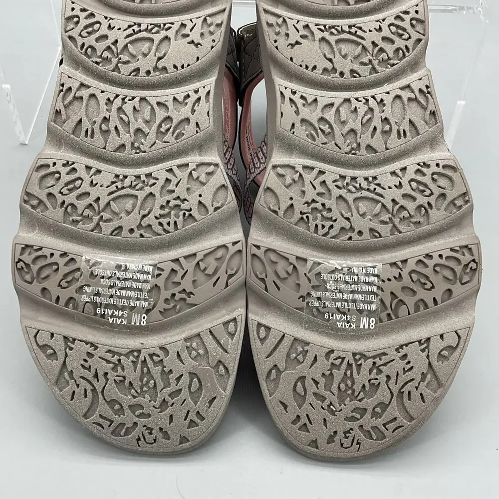 NEW Jsport Women’s Kaia Walking Sandals Grey/Pink Size 8